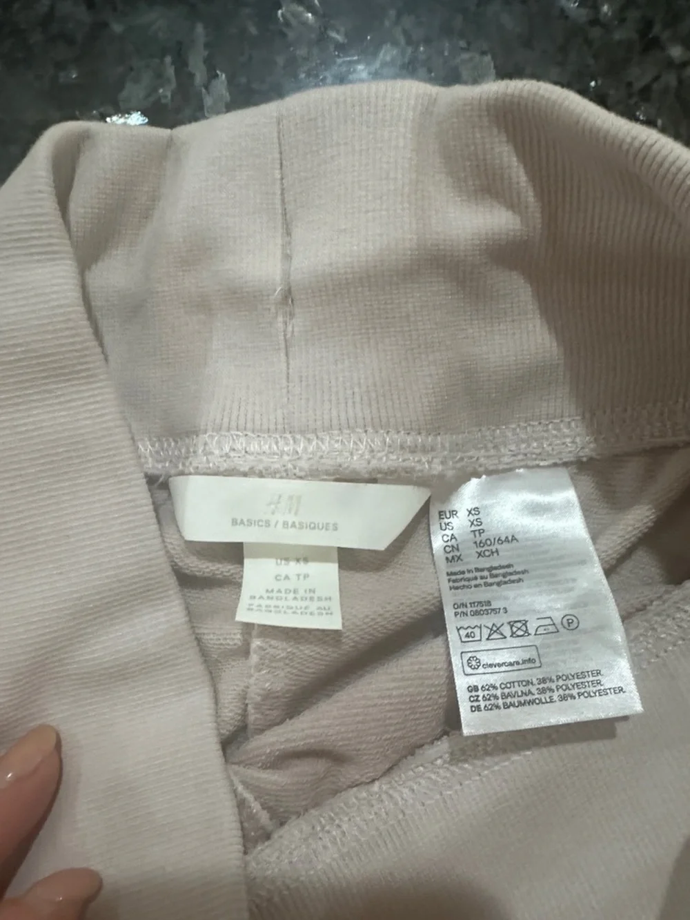 H&M Light Gray High-Waist Joggers